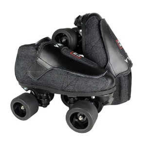 VNLA Stealth Jam Skates - Unisex Indoor Roller Skates, Black