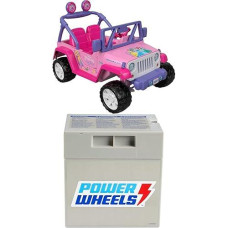 Power Wheels Disney Princess Jeep Wrangler Ride-On Battery Powered Vehicle With Sounds & Phrases For Preschool Kids Ages 3+ Years