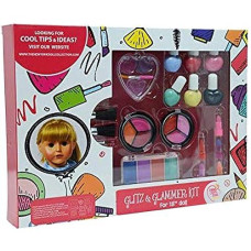 The New York Doll Collection Pink Washable Makeup Set 18"