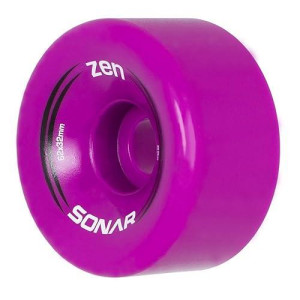 Riedell Zen Wheels - Quad Roller Skate Wheels - 4 Pack Of 32Mm X 62Mm 85A Wheels | Magenta