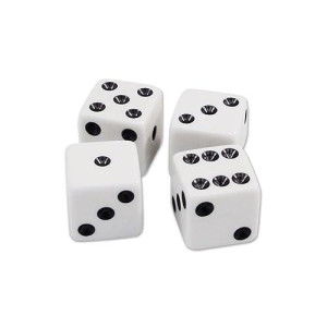 Beistle Multicolor Dice 5/8" - Perfect for Parties and Games