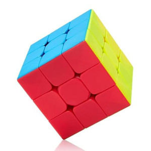 Speed Cube: Roxenda Profession 3X3X3 Speed Cube - Fast Smooth Turning - Solid Durable & Stickerless Frosted, Best 3D Puzzle Magic Toy - Turns Quicker Than Original