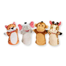 Melissa & Doug Zoo Friends Hand Puppets for Kids, 3+