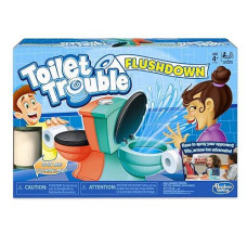 Hasbro Gaming Toilet Trouble Flushdown Kids Game, 4+