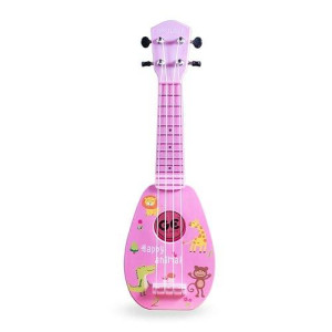 YOLOPLUS+ 17" Pink Kids Ukulele Guitar Toy for Beginners