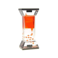 Az Trading & Import Tg03-Red Liquid Motion Bubbler, Multicolor