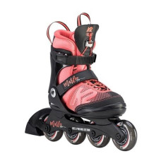 K2 Skate Youth Marlee Pro Inline Skates, Black/Coral, 4-8