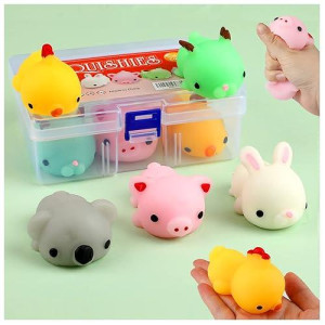 KINGYAO Squishy Toy 5Pcs 3-inch Kawaii Stress Rel