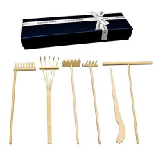 Zen Rake Mini Zen Garden Rakes,Meditation Sand Zen Garden Tools, Diy Rock Zen Garden Kit Sets, Fidget Toy, Zen Garden Accessory,Father'S Gift,Man'S Gifts,Mother'S Gifts (Rake Sets)