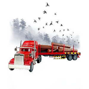 Big Daddy Big Rig Heavy Duty Tractor Trailer Transport Series Lumber Truck Tractor Trailer