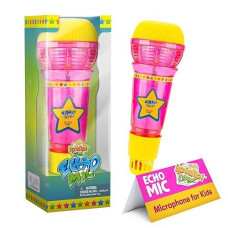 IPIDIPI TOYS Pink & Yellow Echo Mic - Fun Singing Toy