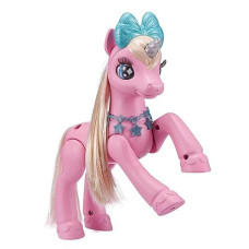 Pets Alive My Magical Unicorn In Stable Battery-Powered Interactive Robotic Toy Playset (Pink Unicorn) By Zuru