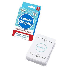 DIDAX Linear Graphs Algebra Card Game - Standard, White