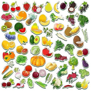 SpriteGru 59 PCS Fruits & Veggies Magnets for Kids