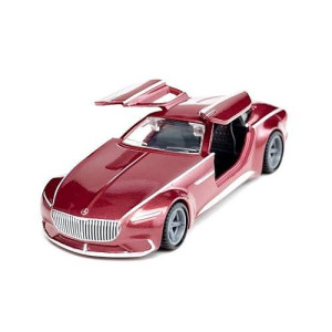 Siku 2357, Vision Mercedes Maybach 6 Grand Coupé, 1:50, Metal/Plastic, Red, Opening Hinged Doors, Changeable Wheels