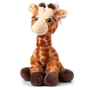 The Petting Zoo, Lash'Z Giraffe Stuffed Animal, Gifts For Girls, Plush Toy 12 Inches