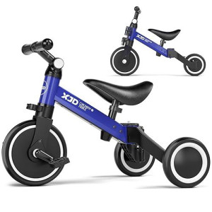 XJD 5-in-1 Blue Kids Tricycle for Toddlers 10