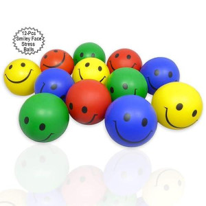 AnapoliZ 12 Pcs Colorful Stress Balls - 2.5