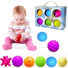 ROHSCE Multicolor Sensory Balls Set for Babies 6-12 Months