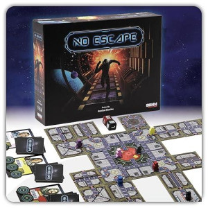 No Escape Board Game - Strategy Board Games For Adults, Family Games, Party Games. Unique Strategic Space Sabotage Traitor Maze Game With Tiles - Fun For Kids, Teenagers, Adults. 2 To 8 Players.