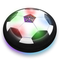 Toyk Boy Toys - Led Hover Soccer Ball - Air Power Training Ball Playing Football Indoor Outdoor Game - Birthday Gifts For Kids, Age 3 4 5 6 7 8-12 Year Old Boys - Soccer