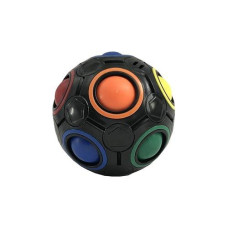 Rubik's Cube Rainbow Ball Puzzle - Color Matching Game, Black