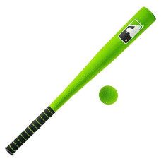 Franklin Sports Mlb Kids Foam Baseball Bat + Ball Set - Toy Bat + Foam Ball Set For Kids + Toddlers - Standard Barrel - Green - 27"