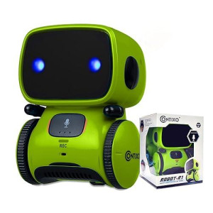 Contixo R1 Robot Toys For Kids - Smart Robots For Kids Voice Control Talking Dancing Learning Educational Toys For Boys Girls Toddlers Age 3-8 Years Old Birthday Gifts For Kid Blue