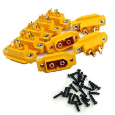 Sologood Amass 10 Pcs Xt60E-M Mountable Xt60 Male Plug Connector With Screws For Rc Models Multicopter … …