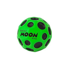 Waboba The Original Moon Ball - Hyper Bouncy Ball - Makes Pop Sound When Bounced - All Ages Extreme Bounce & Fun - Perfect For Active Play & Indoor Or Outdoor Games - Green