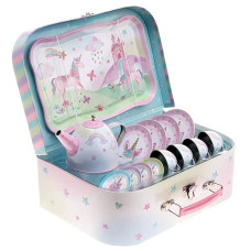 Jewelkeeper Unicorn Tea Set - 15 Piece Kids Toy Set