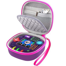 Comecase Case For Leapfrog Rockit Twist Handheld Learning Game System, Perfect Toy Box Storage For Kids Children -Purple