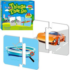 SpriteGru 48 Vehicle Matching Puzzles for Preschool Learning