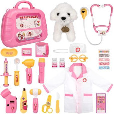 Meland Toy Doctor Kit - Pretend Play Set for Girls Ages 3-6