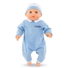 Corolle Bébé Calin Mael Boy Baby Doll - 12" Soft Body Doll With Blue Outfit, Sleeping Eyes That Open And Close, Vanilla Scented, Mon Premier Poupon Collection For Ages 18 Months And Up