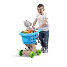 Step2 Little Helper's Blue Shopping Cart Toy for Toddlers