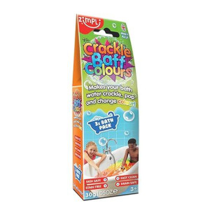 Zimpli Kids 6043 Crackle Baff Colours, 3 Bath Pack, Make Water Crackle And Change Colour, Children'S Sensory & Bath Toy