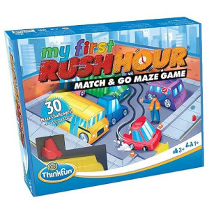 Thinkfun My First Rush Hour - Engaging Brain Game For Kids | Stimulating Stem Toy | Enhances Logic, Matching, Colors, And Shapes Skills | Best Gift For Toddlers