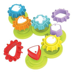 Yookidoo Shape ‘N’ Spin Gear Sorter. A Developmental Activity Toy For Kids Ages 1-3. Toddlers Sortering Game With Multiple Colors And Shapes, That Also Spins.(Gift Box)