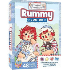 Masterpieces Licensed Kids Games - Raggedy Ann & Andy - Rummy Junior Card Game Games For Kids & Family, Laugh And Learn