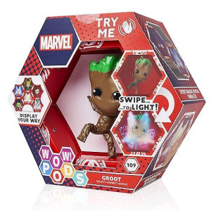 Wow! Pods Guardians Of The Galaxy Collection - Groot | Superhero Light-Up Bobble-Head Figure | Official Marvel Collectable Toys & Gifts