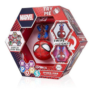 Wow! Pods Avengers Collection - Spider-Man | Superhero Light-Up Bobble-Head Figure | Official Marvel Collectable Toys & Gifts