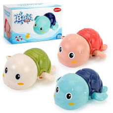 SEPHIX Cute Swimming Turtle Bath Toys for Toddlers 1-3