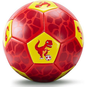 hahaland Size 3 Dinosaur Soccer Ball Set with Pump & Bag