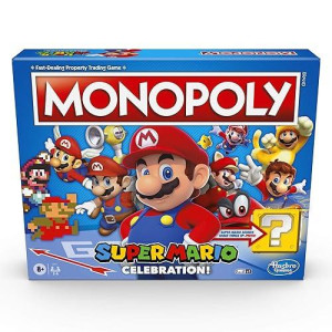 Monopoly Super Mario Celebration Edition Board Game, Multicolor