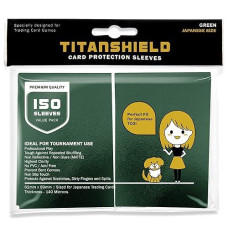 TitanShield Green Small Trading Card Sleeves - 150 Count