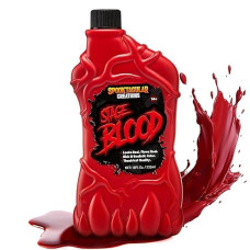 Spooktacular Creations 18 Oz Fake Halloween Vampire Blood Bottle Fake Blood Stage Blood For Halloween Costume, Zombie, Vampire And Monster Makeup & Dress Up