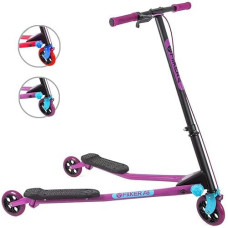 Yvolution Y Fliker Air A3 Scooter 3 Wheels Foldale Wiggle Scooter Self-Propelling Drifting Scooter For Boys And Girls Age 7+ Years (Purple 2020)