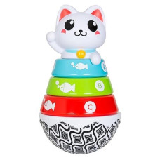 Smart Steps Stack-a-Cat STEM Toy for 9-12 Months, Multi