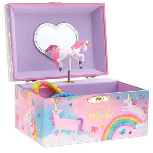 Jewelkeeper Cotton Candy Unicorn Musical Jewelry Box